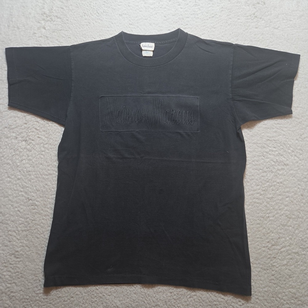 Vintage Neiman Marcus Dept Store Embossed Logo 80s Single Stitch T-Shirt Large